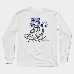 Cute cat anime Long Sleeve T-Shirt